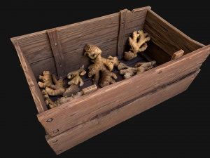 Crate Ginger Box Crate Stand Modèle 3D