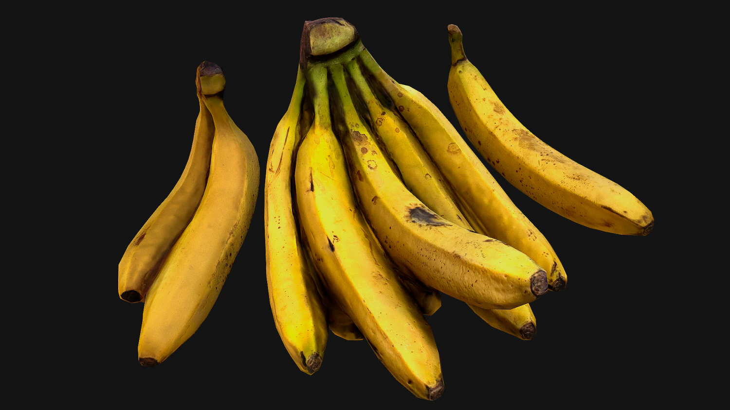 Bananas 3D Model .c4d .max .obj .3ds .fbx .stl .blend