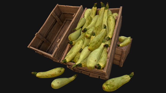 Crate Marrows Box Stand Modello 3D .c4d .max .obj .3ds .fbx .stl .blend 
