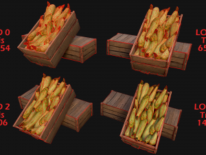 Crate Marrows Box Stand Modello 3D