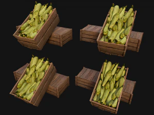 Crate Marrows Box Stand 3D Model