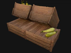 Crate Marrows Box Stand 3D Model