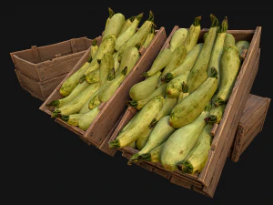 Crate Marrows Box Stand 3D Model