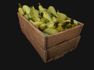 Crate Marrows Box Stand 3D Model