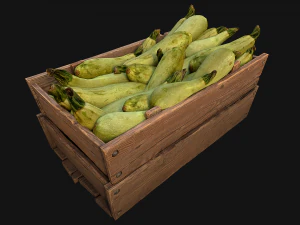 Crate Marrows Box Stand 3D Model