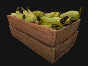 Crate Marrows Box Stand 3D Model
