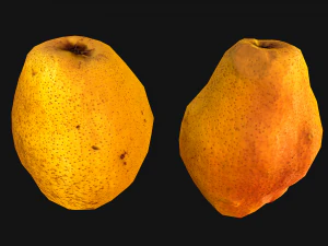 Crate Pears Box Medieval Stand Stall Pear Farm Fruits 3D Model