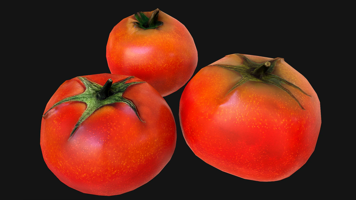 Tomatoes 3D Model .c4d .max .obj .3ds .fbx .stl .blend