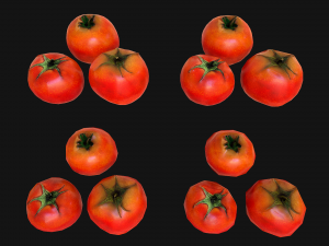 Tomatoes Box Crate Stand 3D Model