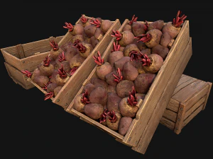 BeetRoot Box Crate Stand 3D Model