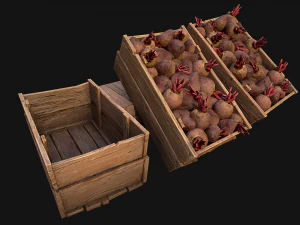 BeetRoot Box Crate Stand 3D Model