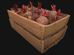 BeetRoot Box Crate Stand 3D Model