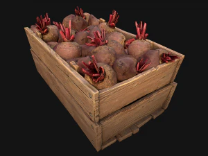 BeetRoot Box Crate Stand 3D Model