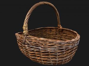 Wicker Basket 3D Model
