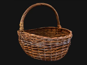 Wicker Basket 3D Model