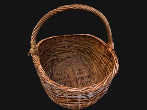 Wicker Basket 3D Model