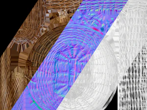 Wicker Basket 3D Model