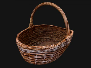 Wicker Basket 3D Model