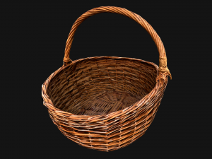 Wicker Basket Model 3D