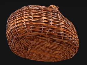 Wicker Basket 3D Model