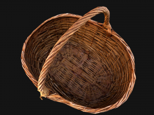 Wicker Basket Model 3D