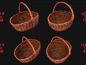 Baskets Pack 3D Model