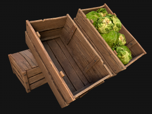 Cabbage Box Crate Stand 3Dモデル