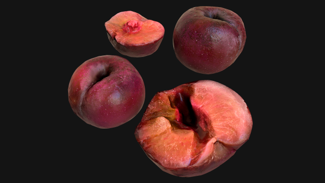 Plums 3D Model .c4d .max .obj .3ds .fbx .stl .blend
