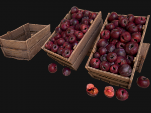 Plums Crate Stand Box 3D Model