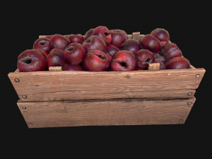 Plums Crate Stand Box 3D Model