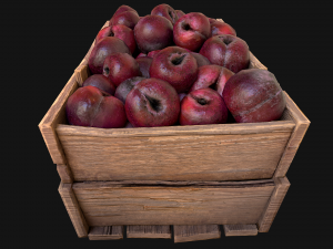 Plums Crate Stand Box 3D Model