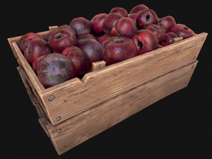 Plums Crate Stand Box 3D Model
