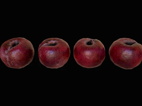 Plums Crate Stand Box Farm Village Food 3D Model
