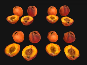 Peach 3D Model