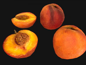 Peach 3D Model