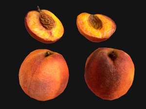 Peach 3D Model
