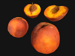 Peach 3D Model