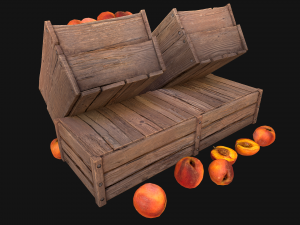 Peaches Crate Stand Box 3Dモデル