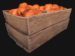 Peaches Crate Stand Box 3Dモデル