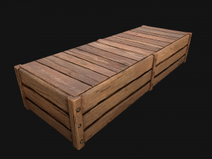 Blueberry Crate Box 3D Model