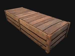 Blueberry Crate Box 3D Model