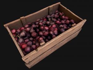 Cherries Crate Box 3D Модель
