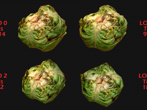 Medieval Market Vegetable Stalls Tent Pack 3D Model