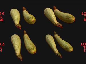 Medieval Market Vegetable Stalls Tent Pack 3D Model