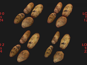 Medieval Market Vegetable Stalls Tent Pack 3D Model
