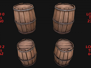 Medieval Market Fruit Stalls Tent Pack 3D Model