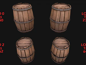Medieval Market Fruit Stalls Tent Pack Bazaar Food Stand 3D Model