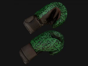 Boxing Gloves Green Military 3D Model