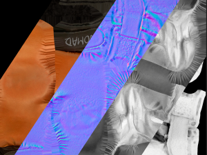 Boxing Gloves Orange Modelo 3D