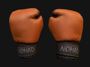 Boxing Gloves Orange Modelo 3D